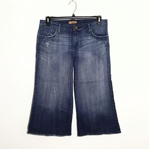 🌻 SEE THRU SOUL capri wide leg denim sz 31- Bundle item only